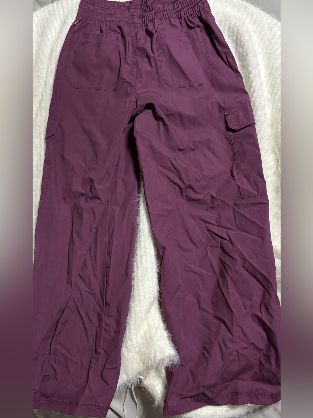Kids Cargo Casual Pants in Plum